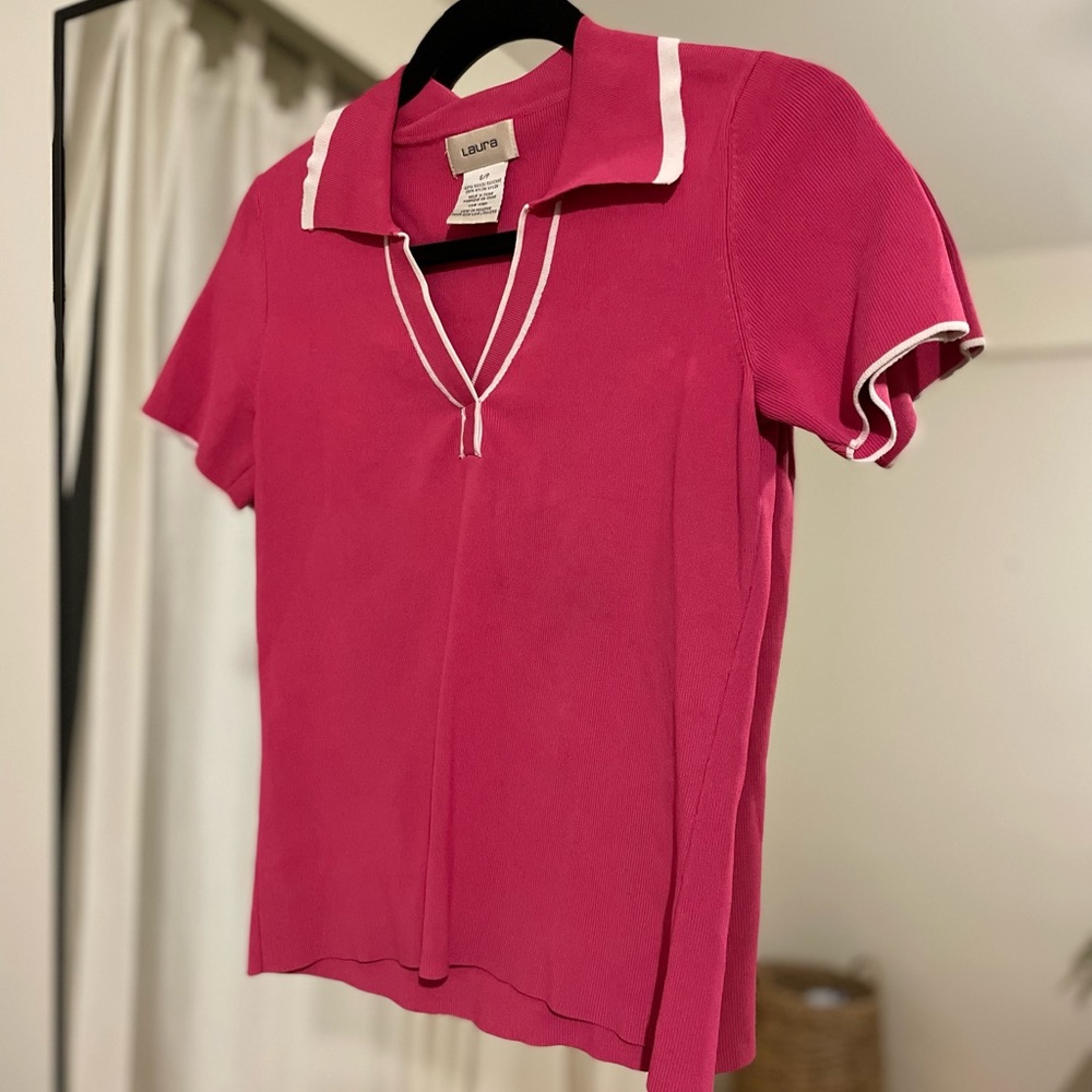 Bright Pink Polo